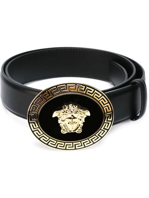 versace collection versace leather belt|Versace belt medusa.